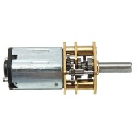 Micro DC 3V 6V 12V Speed Reduction Motor with Full Metal Gearbox Replacement N20 Shaft Diameter Reduction Gear Motor for RC Car, Robot Model, DIY Engine Toys(6V 100RPM)   